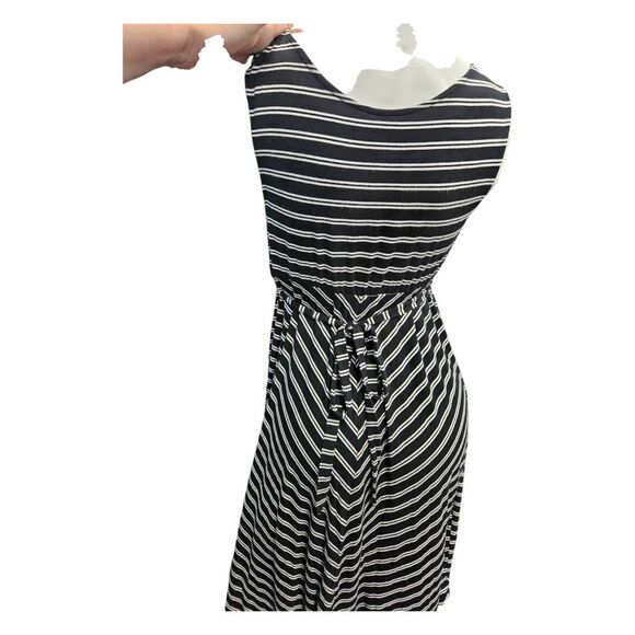 Isabel Black Striped Maternity Dress Size Medium - Picture 5 of 9